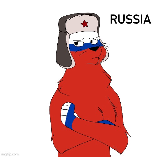 I drew Russia as a cat yesterday Imgflip