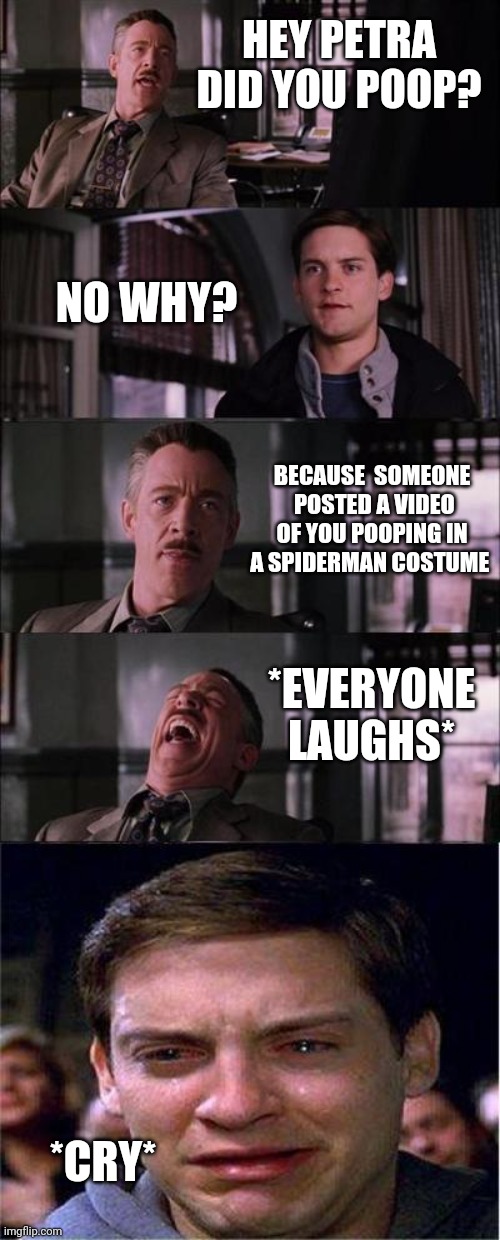 Peter Parker Cry Meme Imgflip