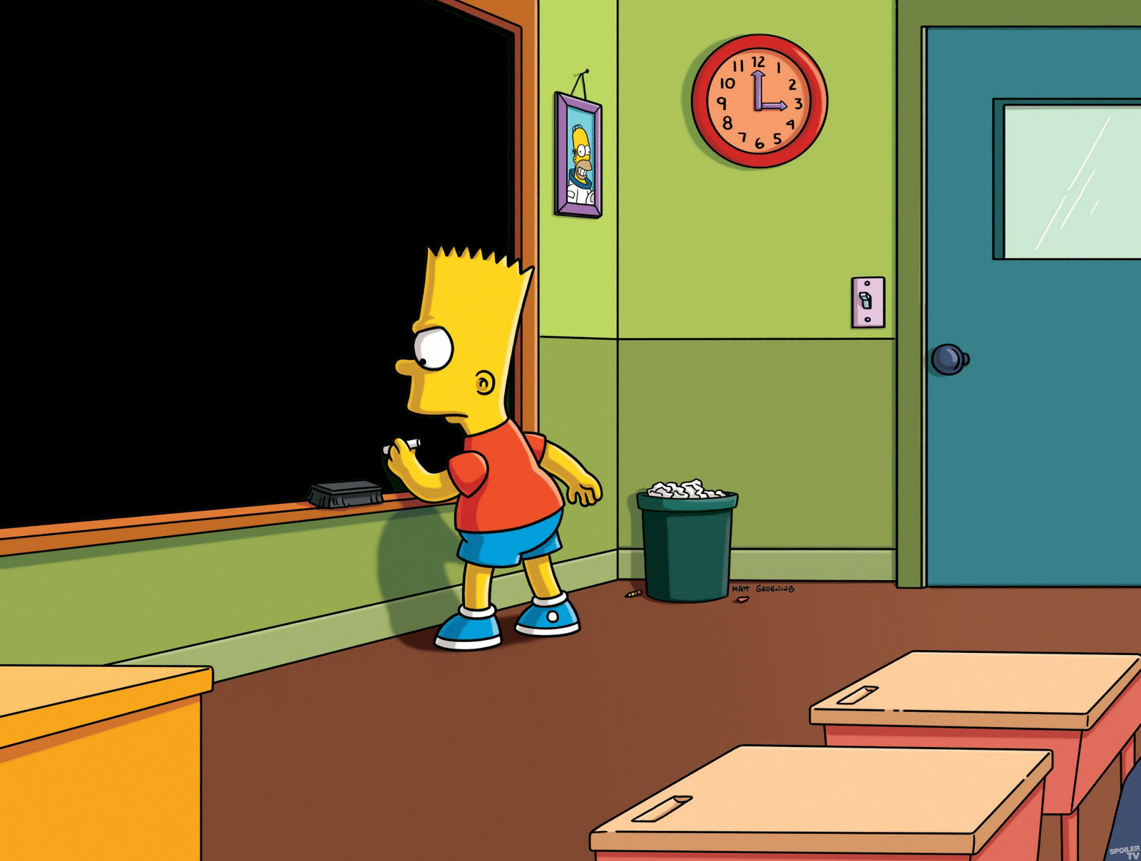 Bart Chalkboard Blank Template Imgflip