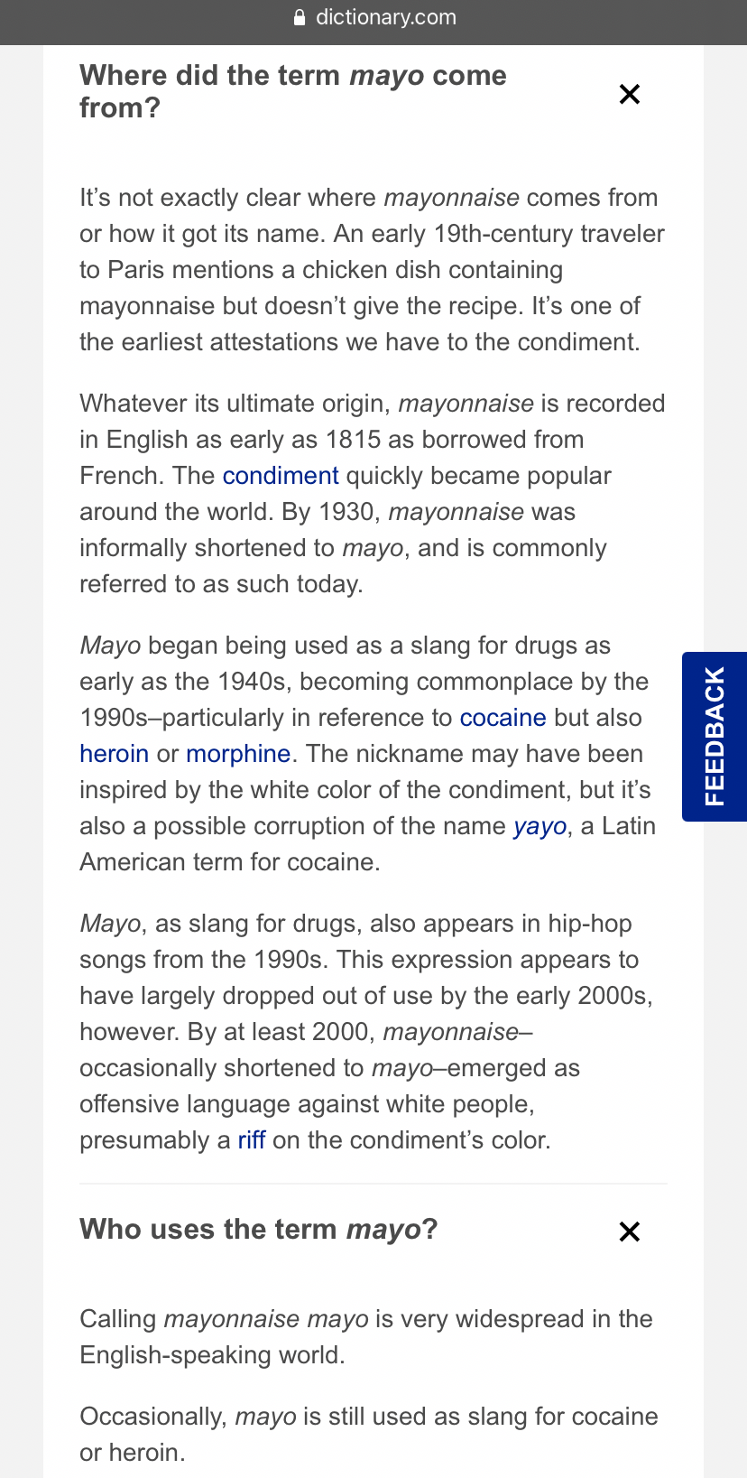 Mayo definition Blank Template Imgflip