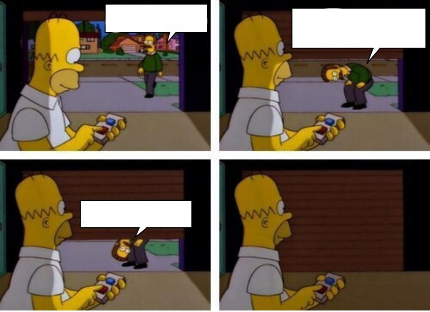 homer garage Blank Template Imgflip