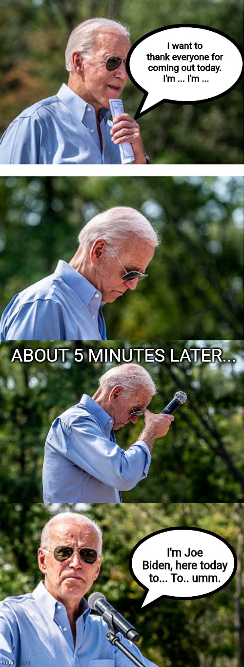 Joe Biden is here to talk about something Imgflip