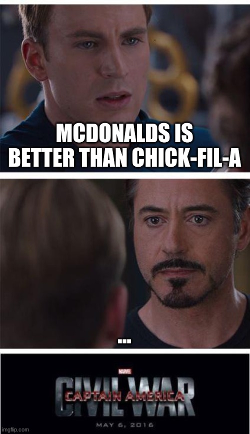 Marvel Civil War 1 Meme Imgflip