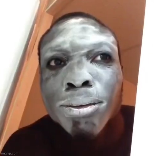 black guy with powder on his face Memes Imgflip