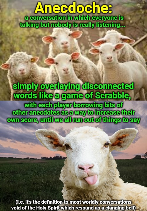 Image tagged in sheep,words,definition,vocabulary,god,respect Imgflip