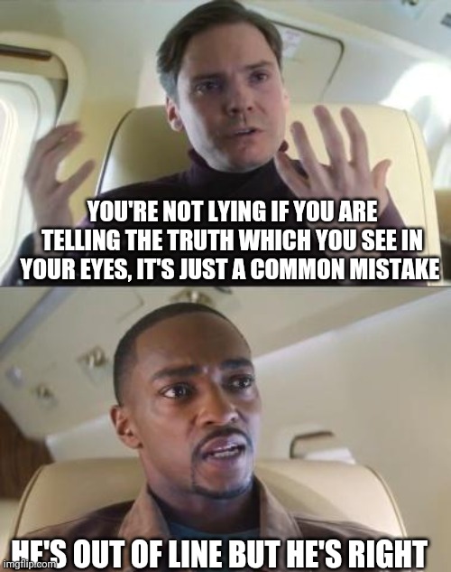 Out of line but he's right Imgflip