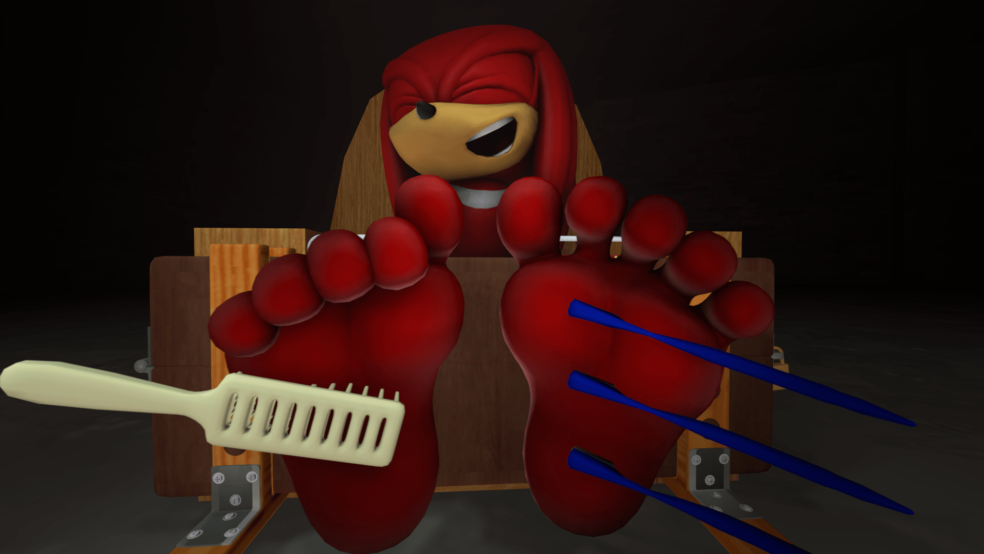 Knuckles tickled Blank Template Imgflip