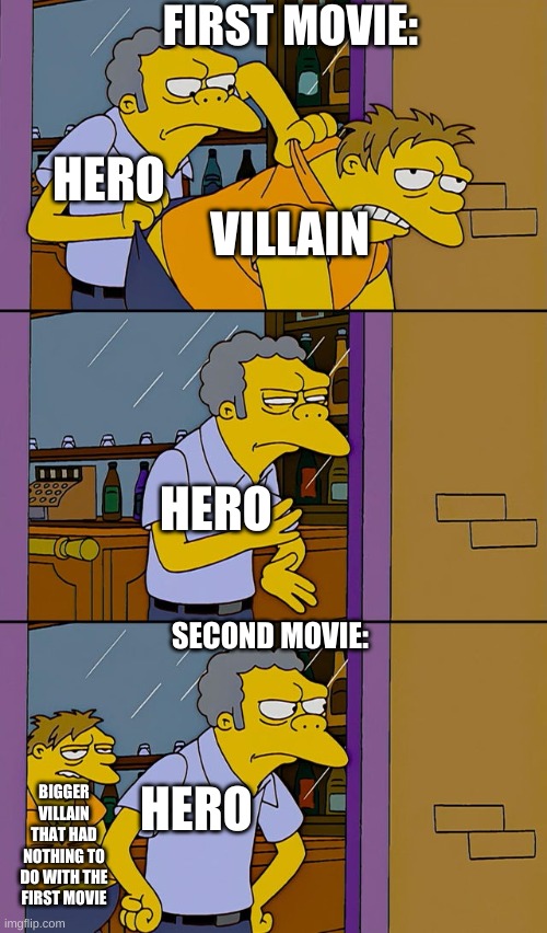 Moe throws Barney Memes Imgflip