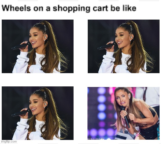 Shopping Cart Wheels X Ariana Grande! Imgflip