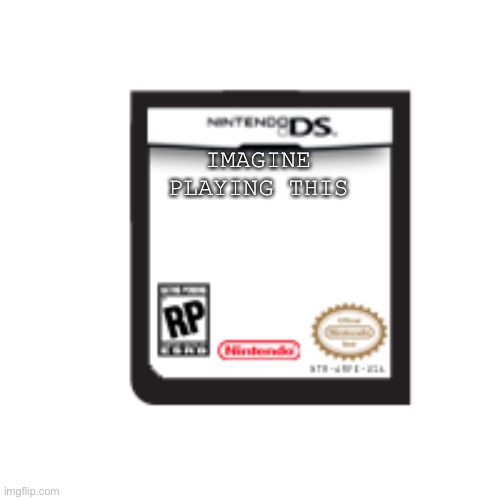 Nintendo DS Cartridge Blank Memes Imgflip
