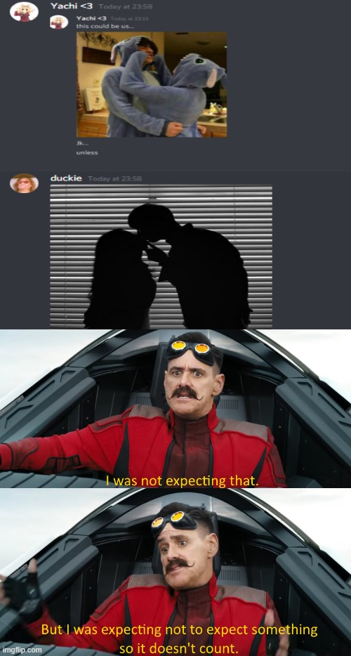 Image tagged in eggman i was not expecting that Imgflip