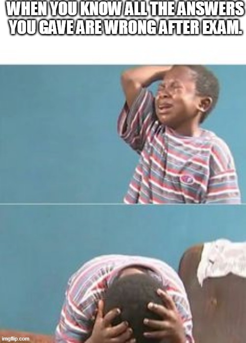 failing exam Imgflip