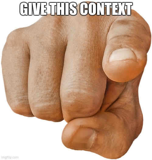 Image tagged in pointing finger Imgflip