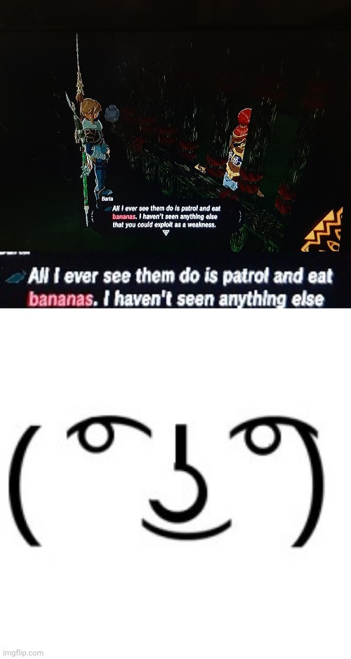 Yiga clan sure likes bananas Imgflip