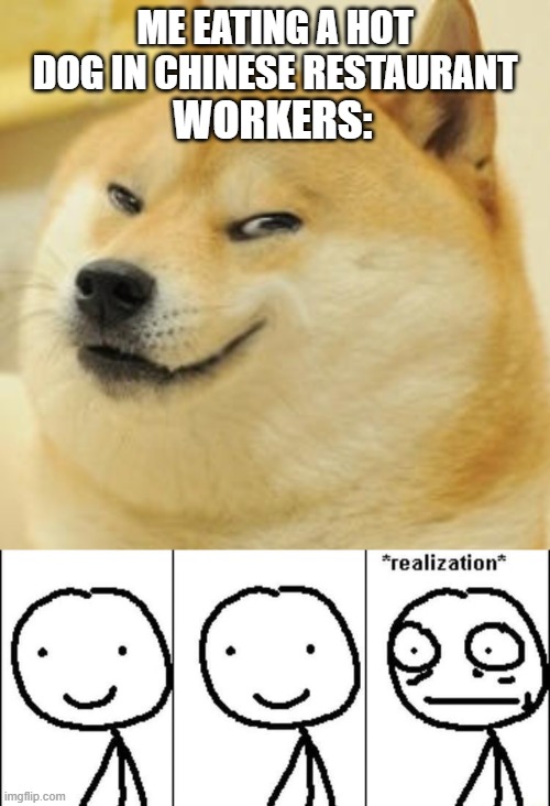 Image tagged in evil doge,funny,memes,realization Imgflip