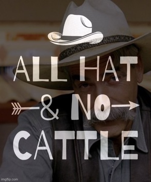 Sarcasm cowboy all hat no cattle Blank Template Imgflip