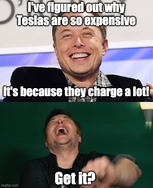 Image tagged in elon musk,eyeroll,dad joke Imgflip