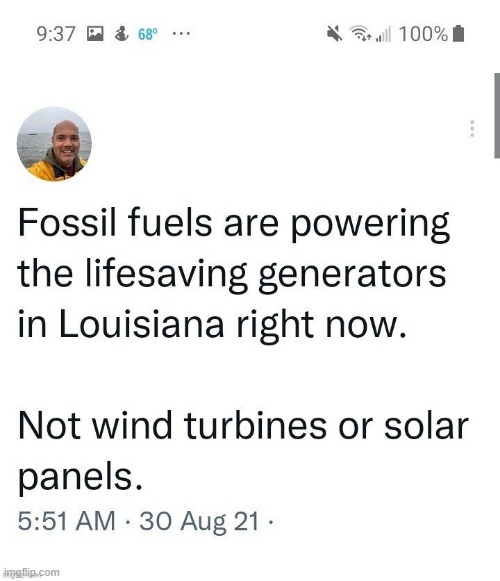 Fossil Fuels to the rescue! Imgflip