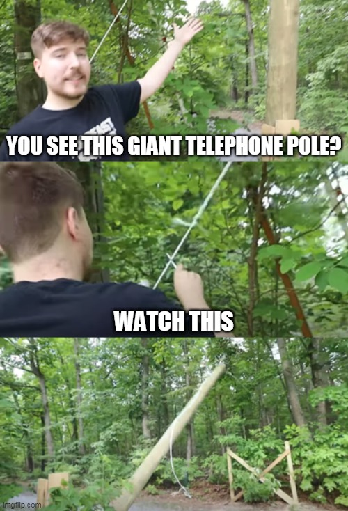 You See This Giant Telephone Pole? Memes Imgflip
