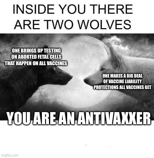 Inside you there are two wolves Imgflip
