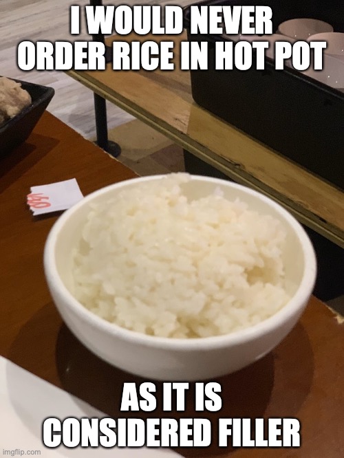 Bowl of White Rice Imgflip