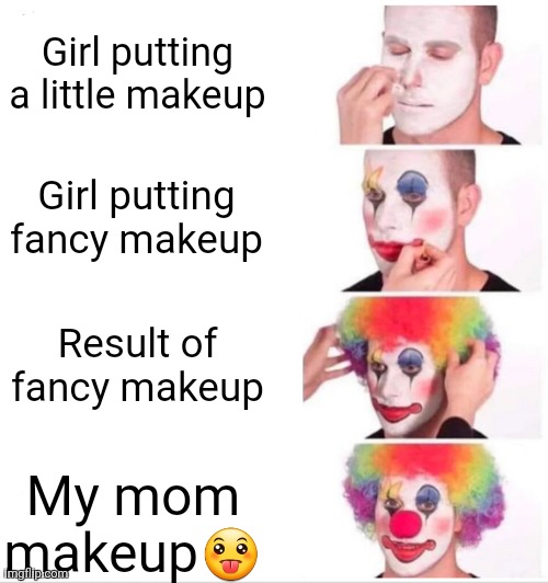 Clown Applying Makeup Meme Imgflip