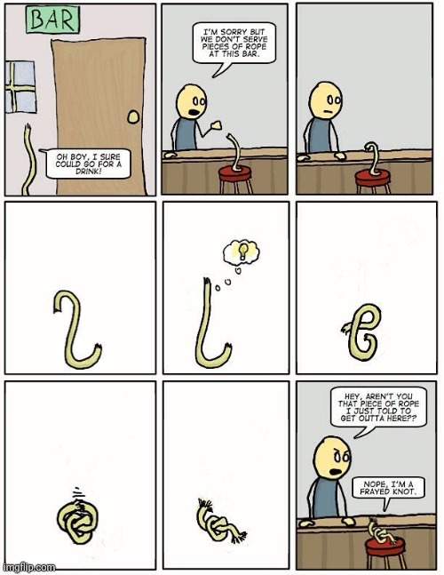 Knot at the bar Imgflip