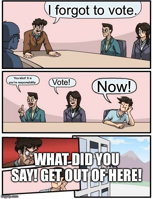 Voting board meeting Imgflip