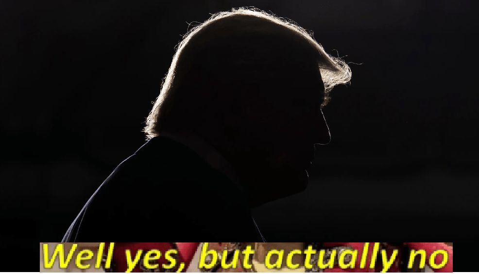 Trump yes but actually no Blank Template Imgflip
