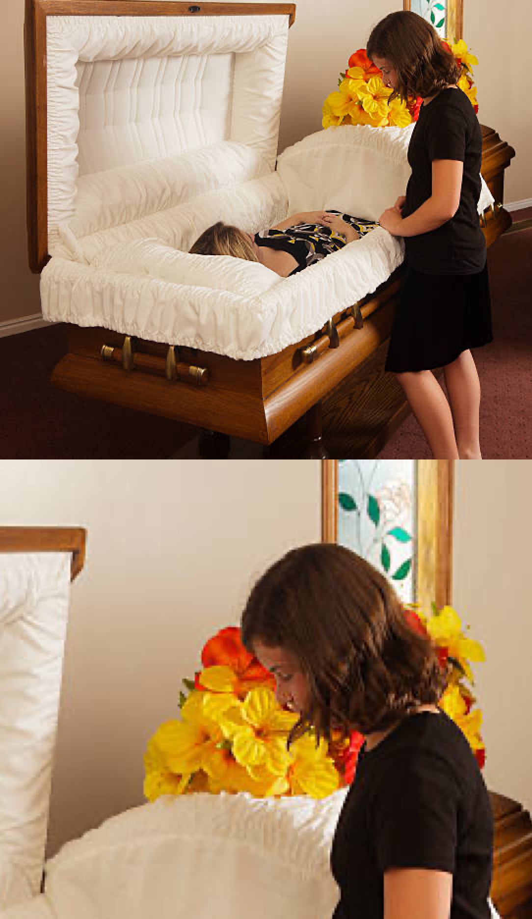 linda boss casket funeral coffin Blank Template Imgflip