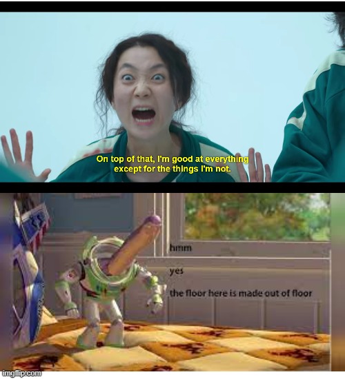 Ah yes the floor is made out of floor Imgflip