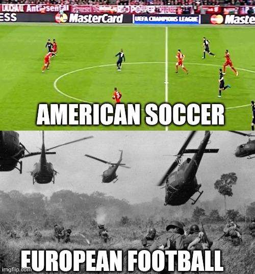 Football/soccer in a nutshell Imgflip