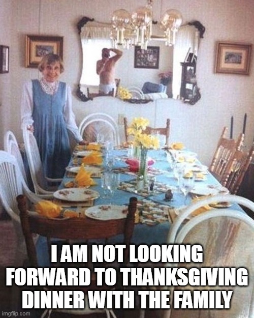 I am not looking forward to thanksgiving dinner with the family Imgflip