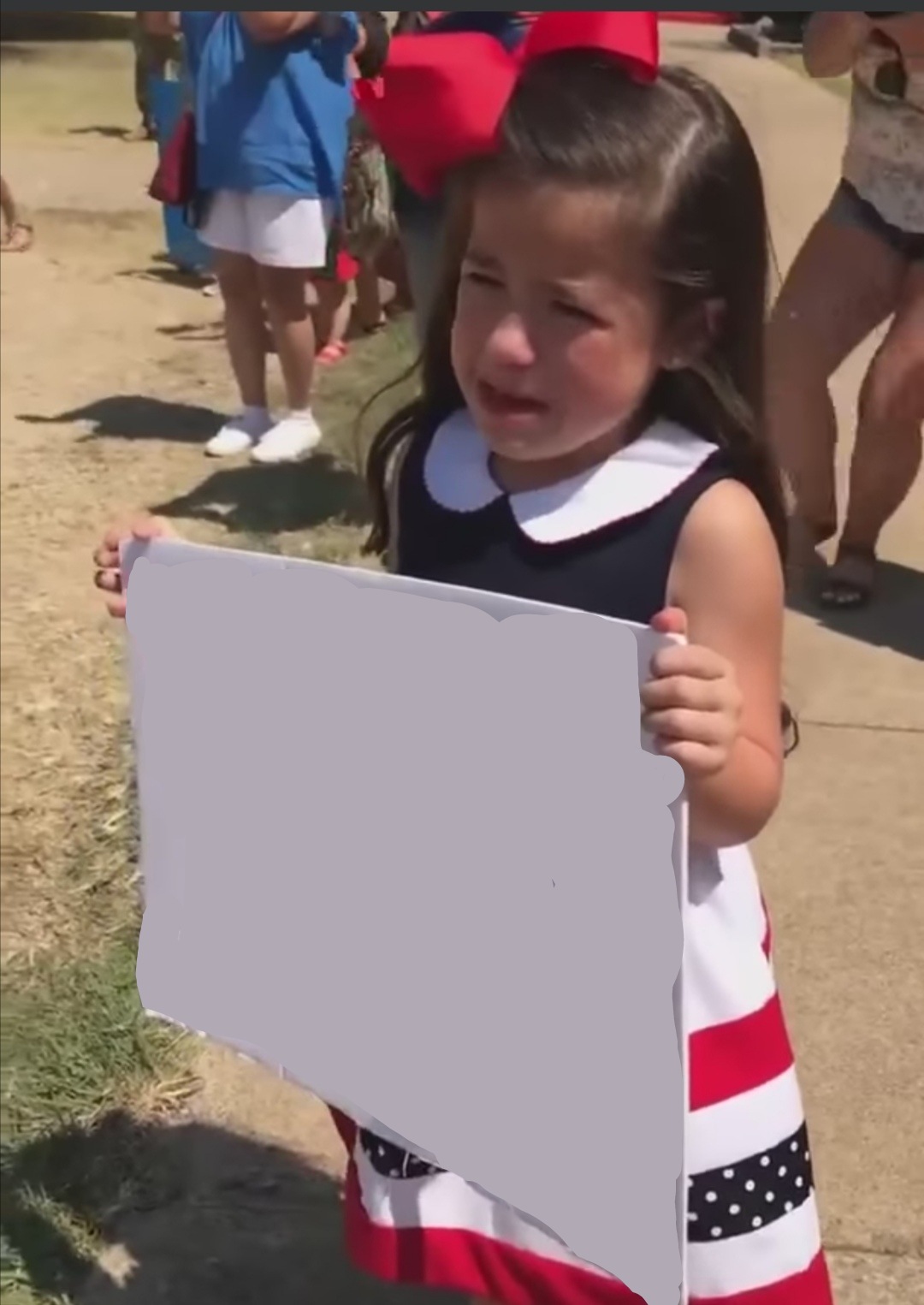 Sad girl holding sign Blank Template Imgflip
