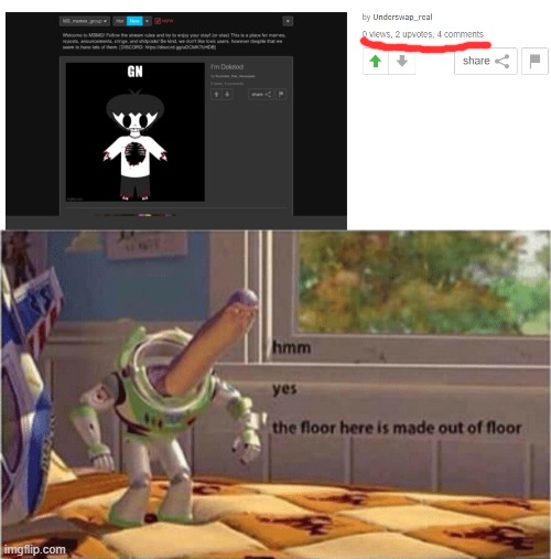 Image tagged in hmm yes the floor here is made out of floor Imgflip