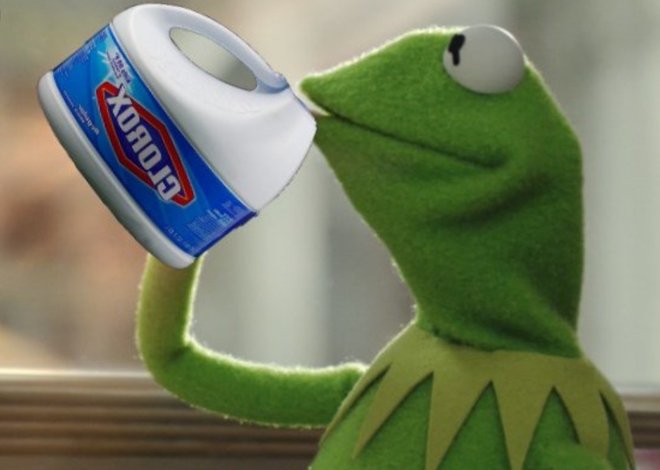 Kermit drinkin bleach Blank Template Imgflip
