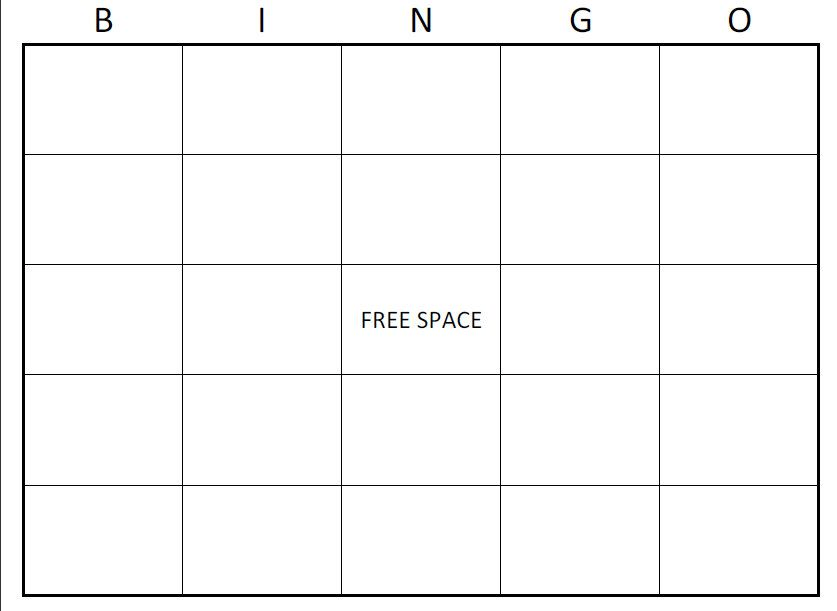 Jeffy's Bi bingo Blank Template Imgflip