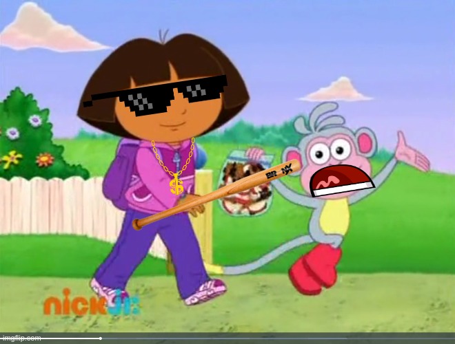 Dora With The Baseball Bat Imgflip