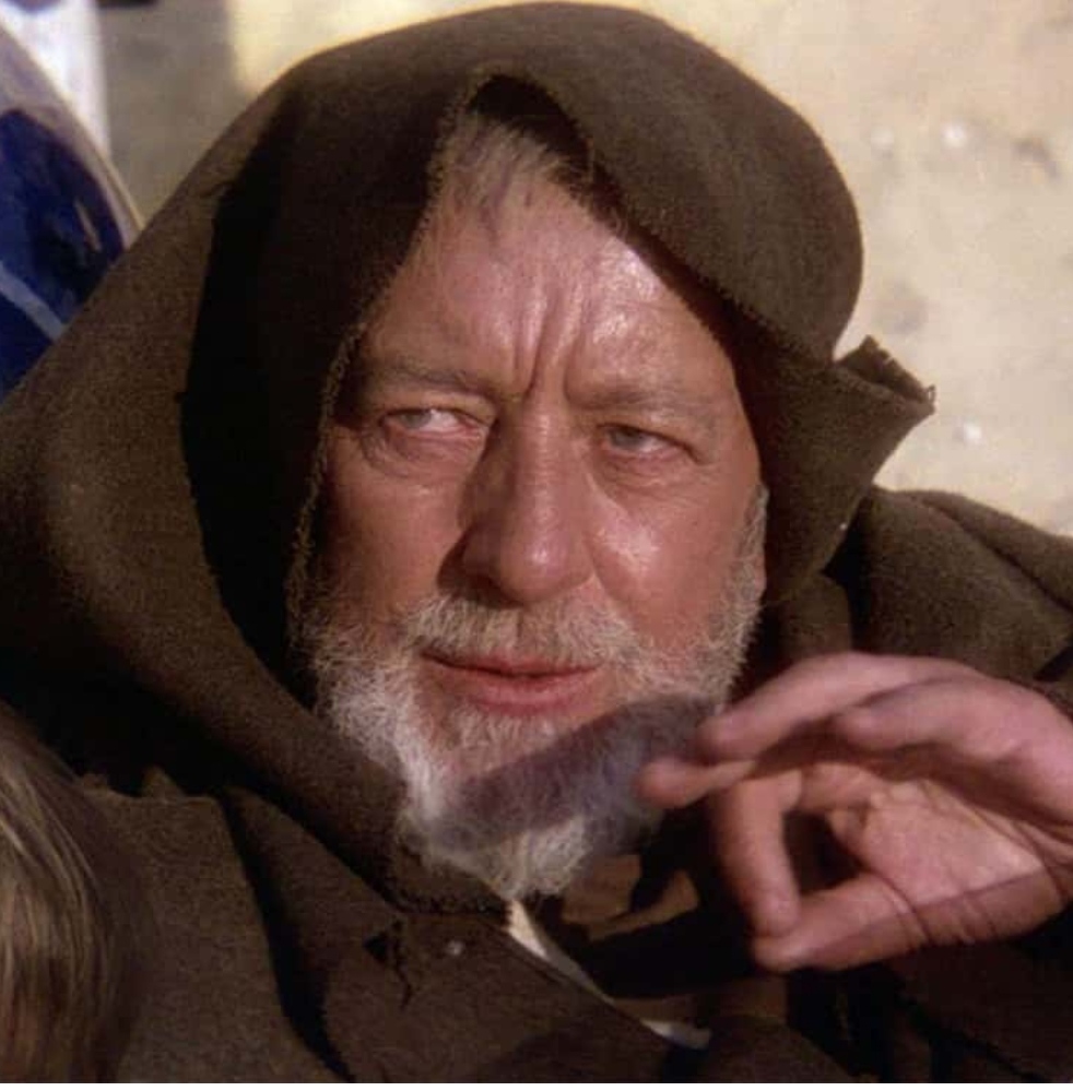 ObiWan Kenobi These aren't the droids you're looking for. Blank