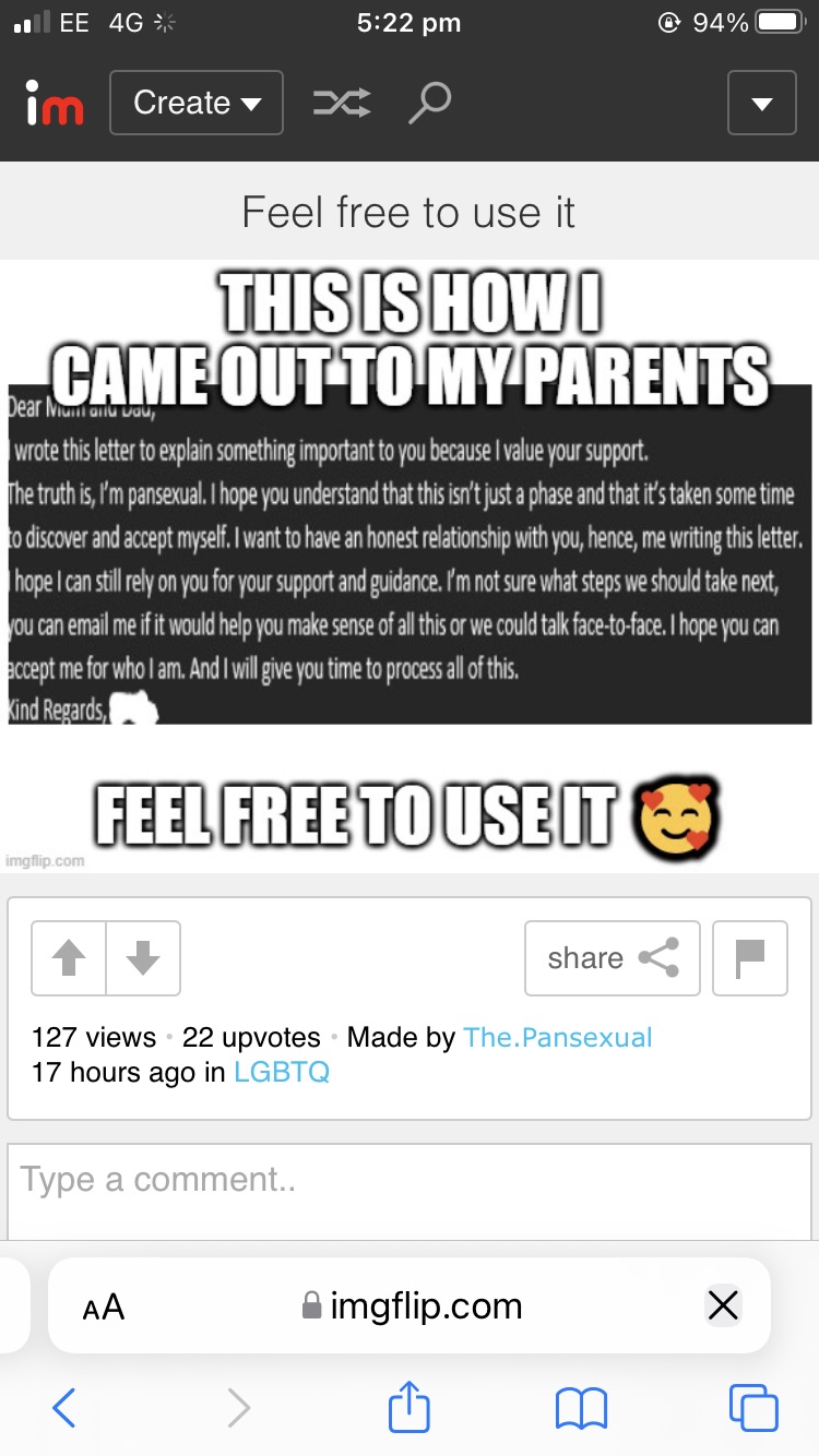 Come out Blank Template Imgflip