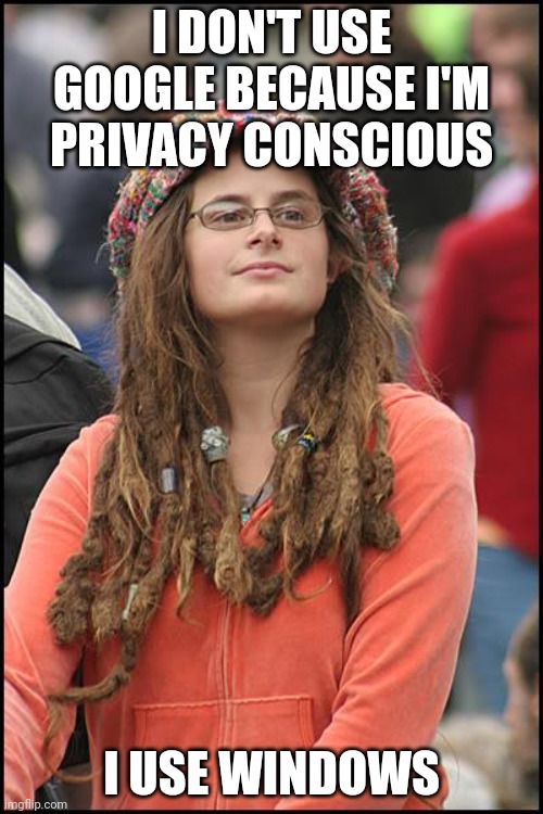 I actually know someone who's a privacy fanatic, but has this kind of