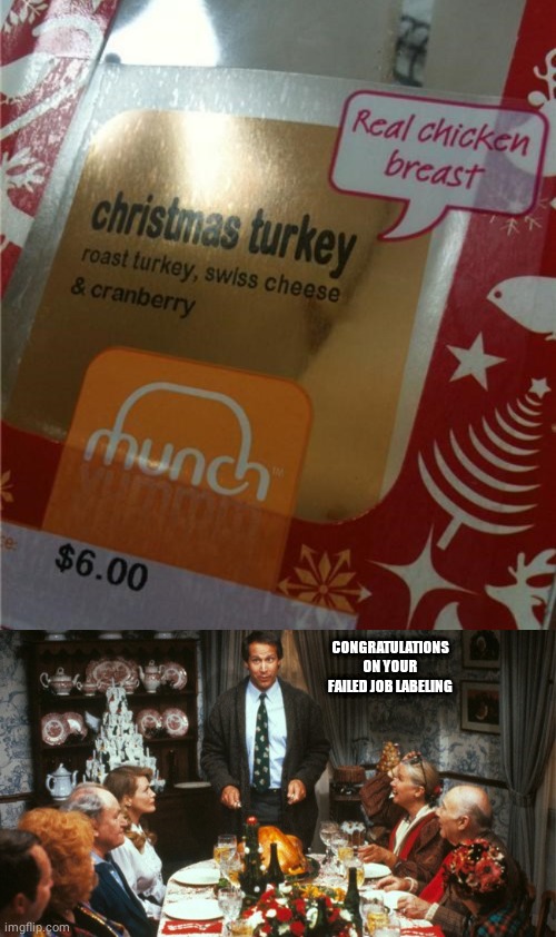 Christmas Turkey "Real chicken breast" Imgflip