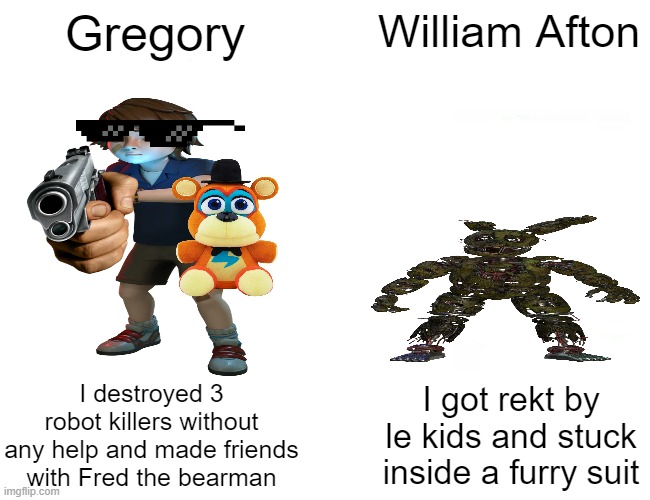 Gregory is cooler them William Imgflip