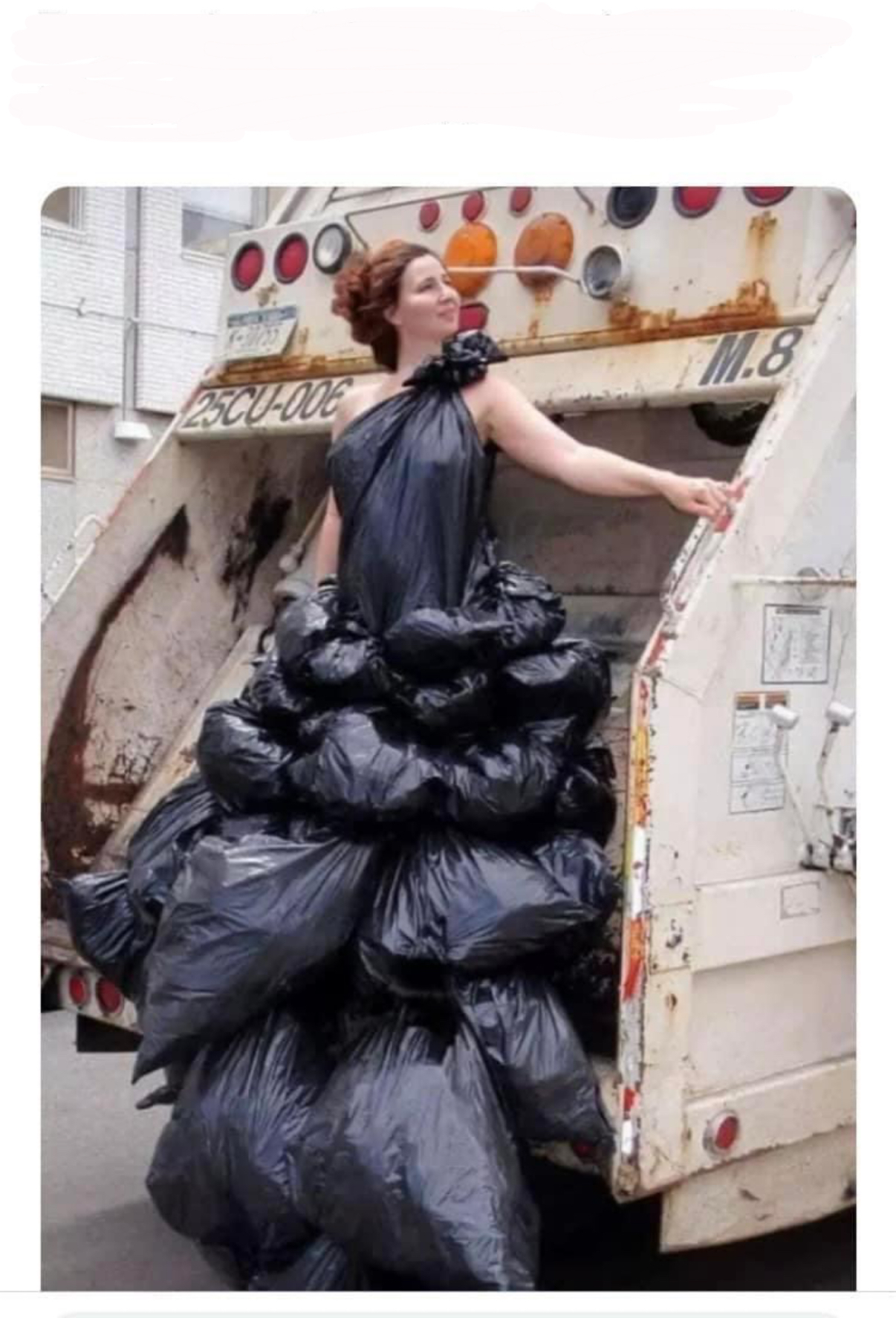 Trash bag dress Memes Imgflip