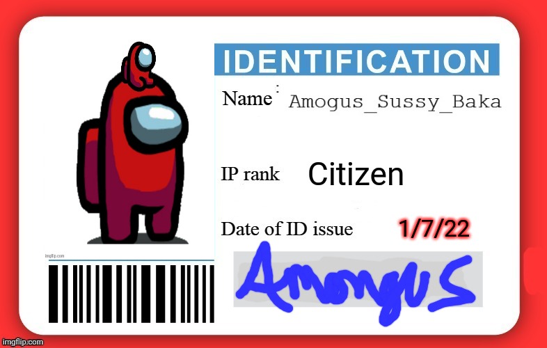 Amongus ID - Imgflip