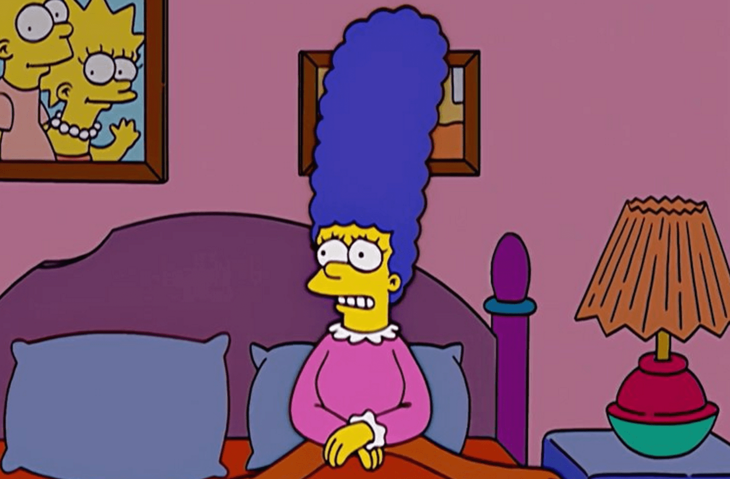 Worried Marge Simpson Blank Template Imgflip