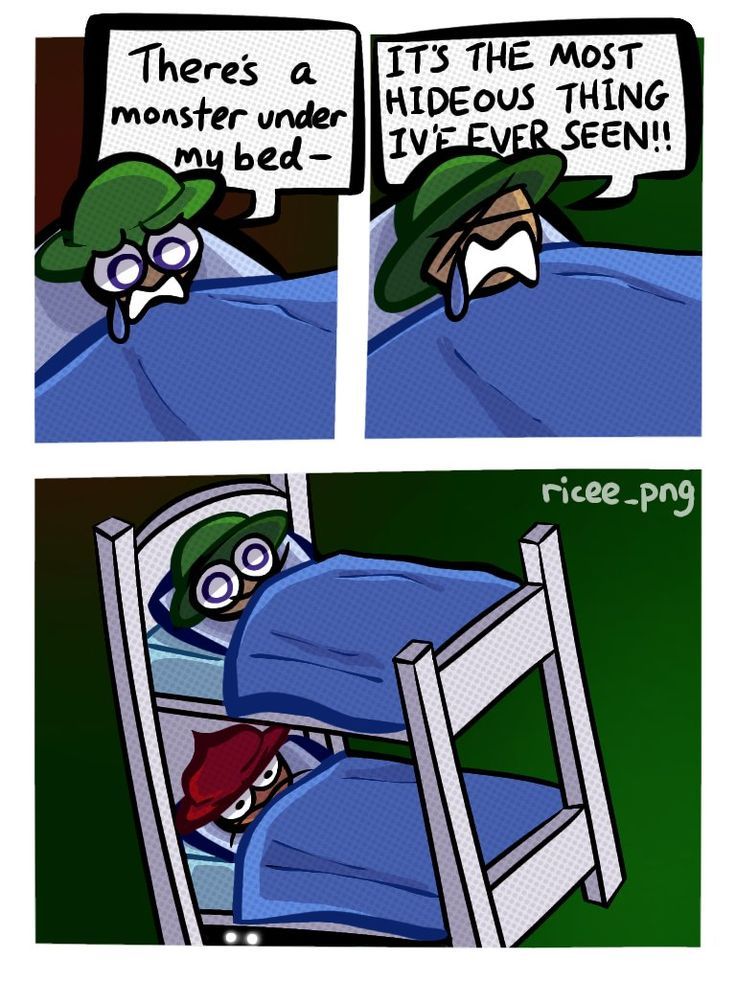 Bandu “there's a monster under my bed!” Blank Template Imgflip