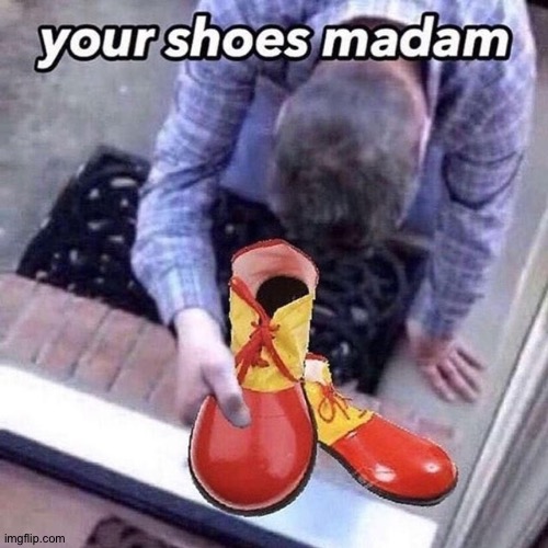 Your shoes madam Imgflip