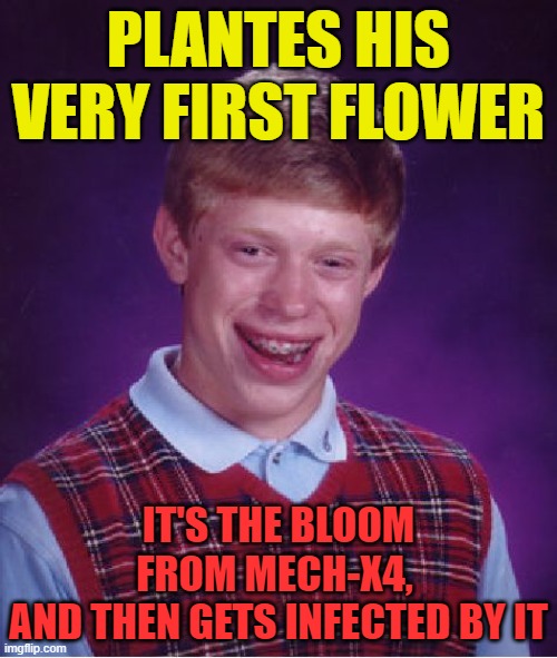 Ouch, why is it even possible for him to grow the bloom just to get