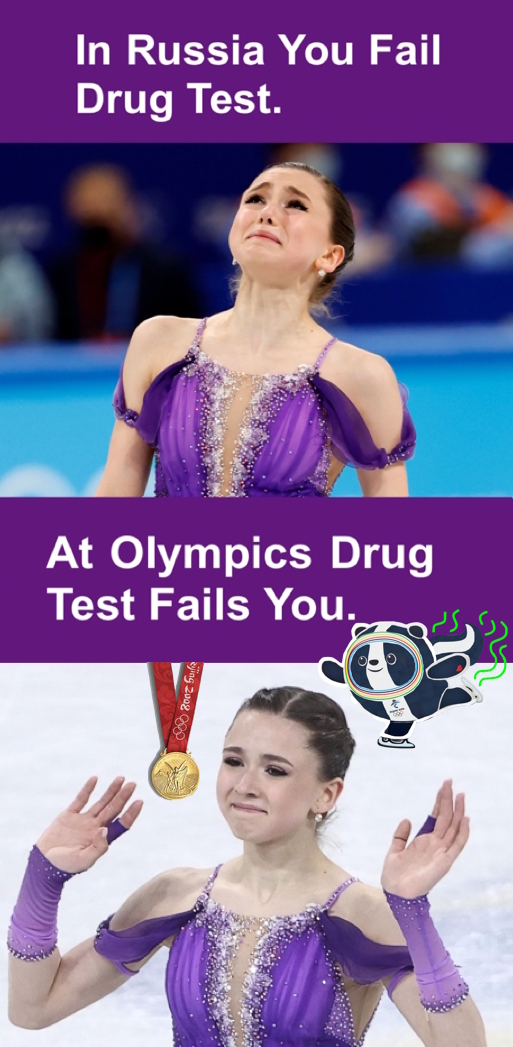 In Russia You Fail Drug Test At Olympics Drug Test Fails You Blank